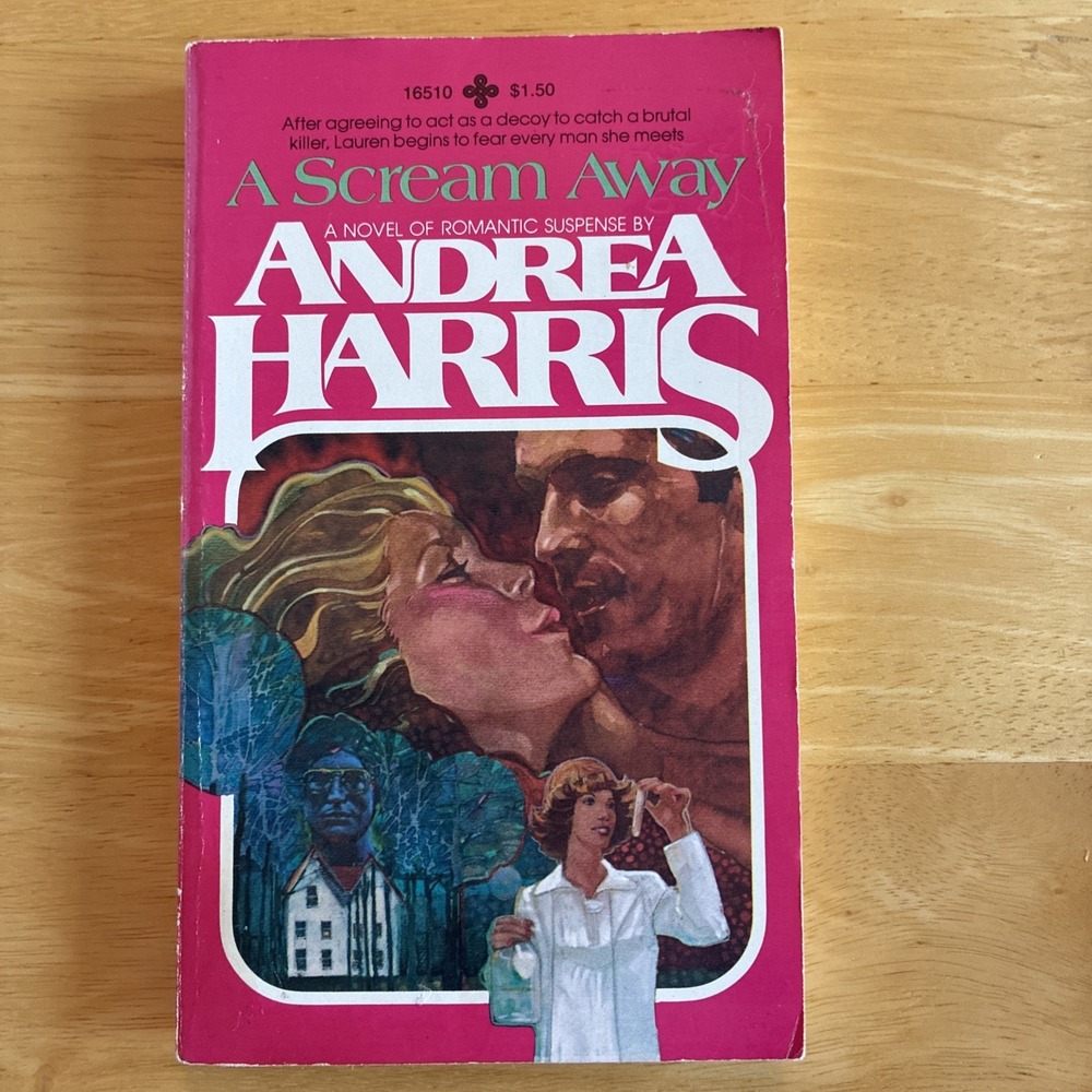 VTG 70s Romantic Suspense A Scream Away by Andrea Harris